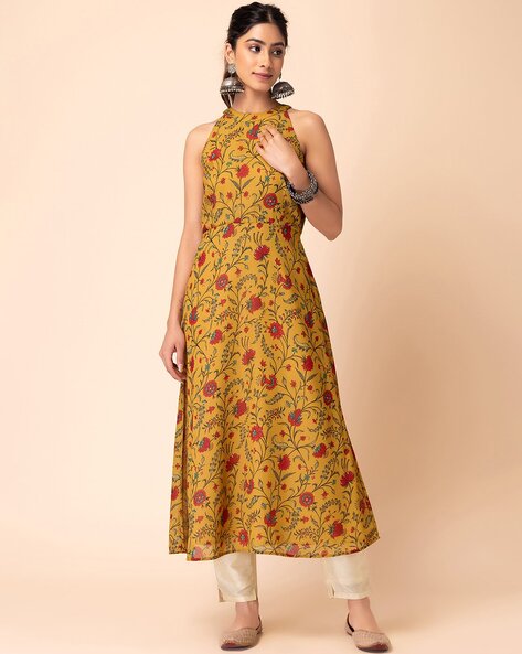 Buy Indya Pink Mirror Embroidered Maxi Dress with Attached Dupatta 2024  Online | ZALORA Singapore