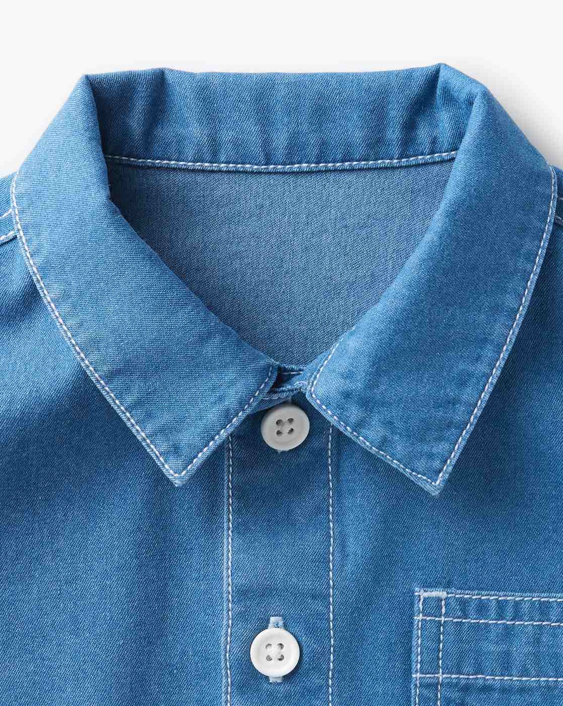 COS Denim Overshirt in Blue | Lyst UK