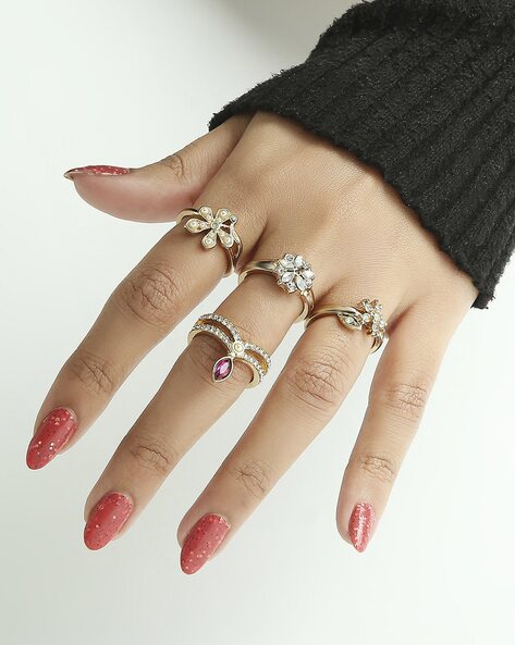 Gold plated hot sale cocktail rings