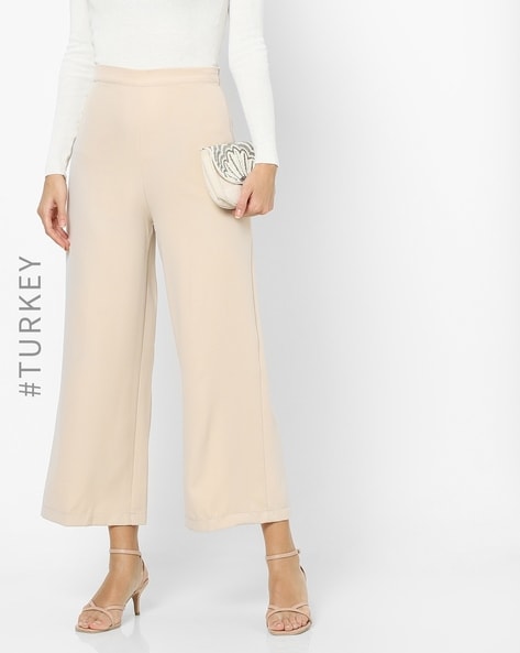 The Row // Cream Wide Leg High Waisted Trouser – VSP Consignment