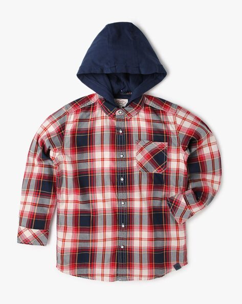 Lee cooper hooded discount shirt