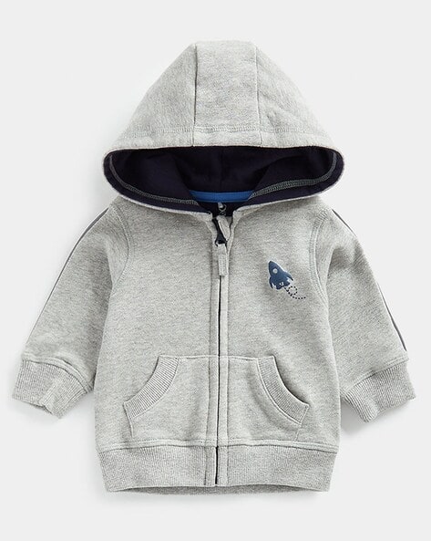 Zip-Up Cotton Hoodie