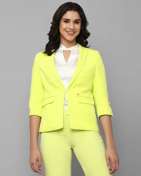 Buy Yellow Blazers Waistcoats for Women by ALLEN SOLLY Online