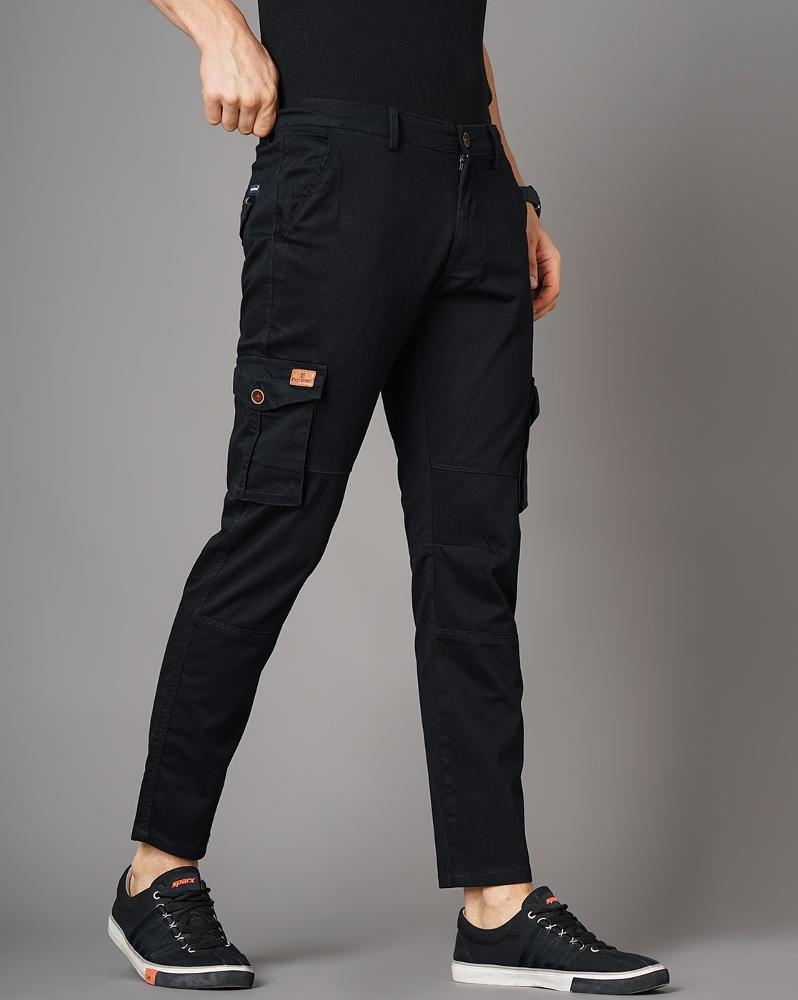 Buy Black Trousers & Pants for Men by British Club Online | Ajio.com