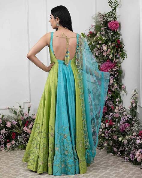 Backless sales anarkali dresses