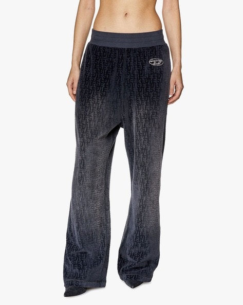 Buy Blue Trousers Pants for Women by DIESEL Online Ajio