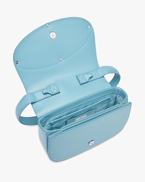 Nappa Leather Diesel Bags Uk Buy DIESEL 1DR Iconic Medium Shoulder Bag Blue Color Women