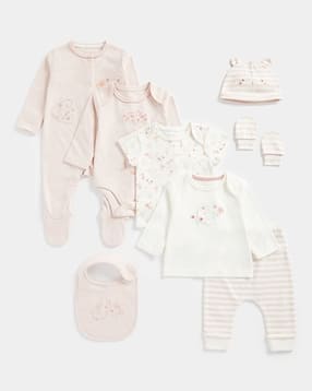 mothercare Pack of 8 My First Little Mouse Full-Sleeve Gift Set-picture-30