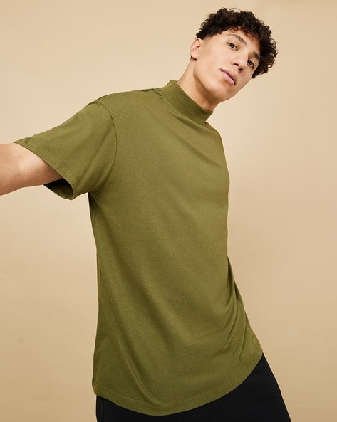 Buy Olive Tshirts for Men by Styli Online Ajio