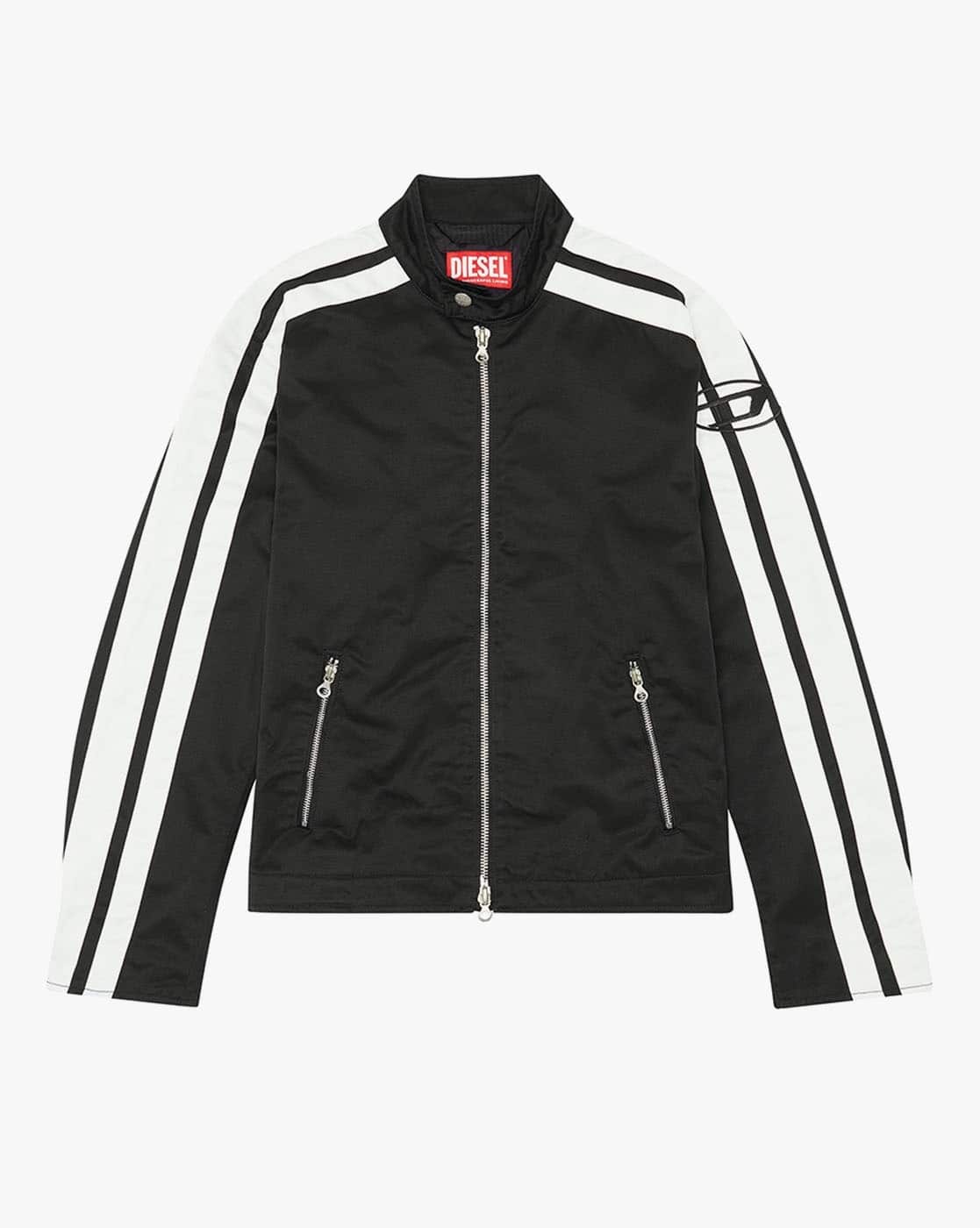 Buy DIESEL J-Beck Regular Embroidery Jackets | Black Color Men