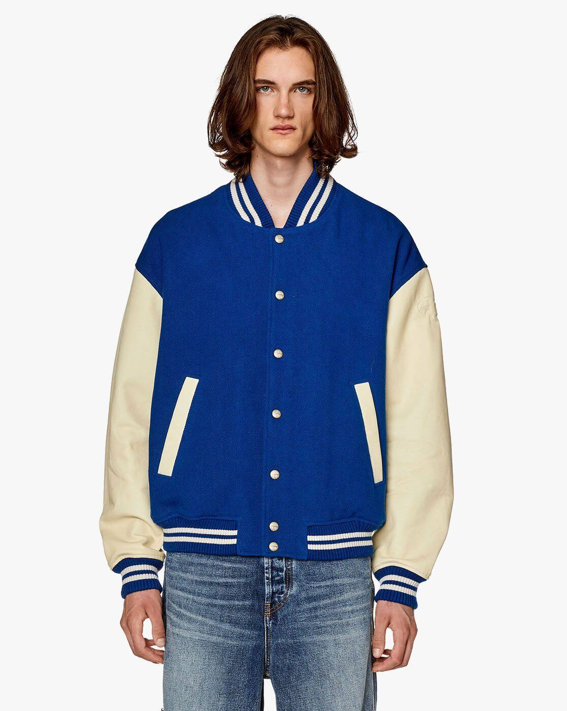 Buy DIESEL L-FRANZ Blue Regular Stylised Jacket | Blue Color Men