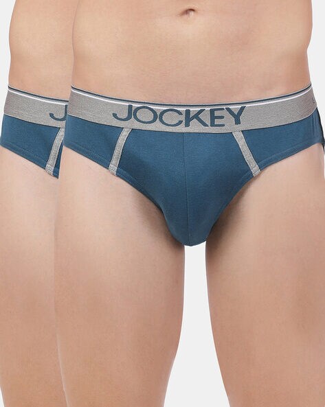 Buy Teal Blue & Grey Briefs for Men by JOCKEY Online