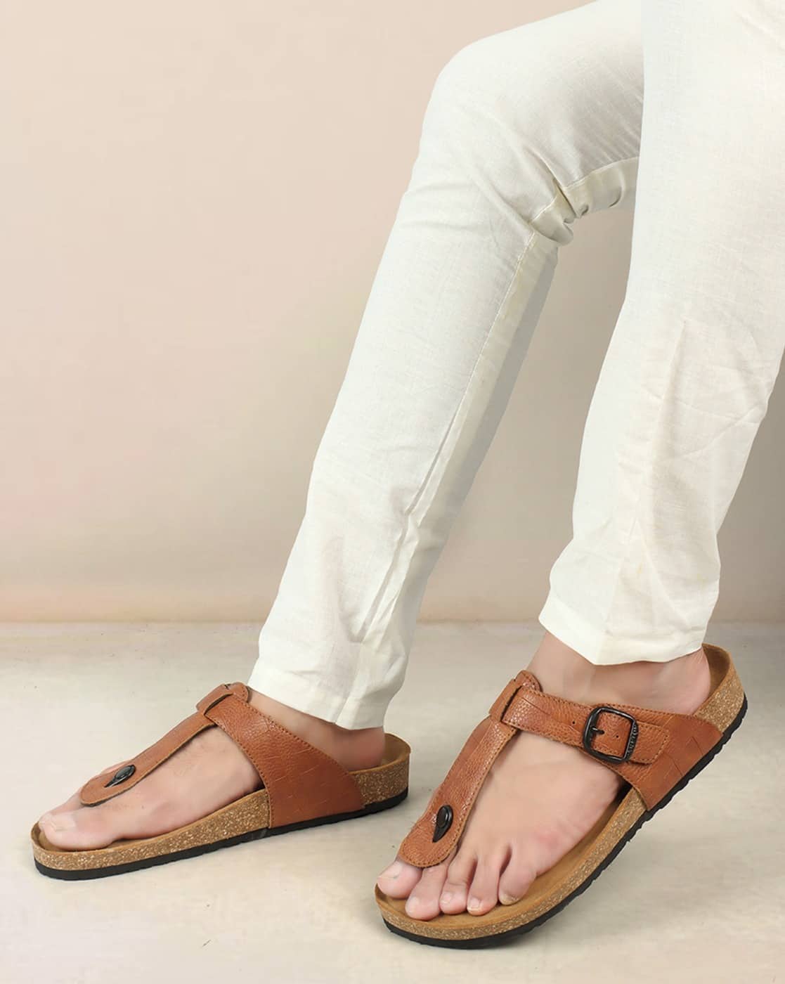 Buy Tan Sandals for Men by Carlton London Online