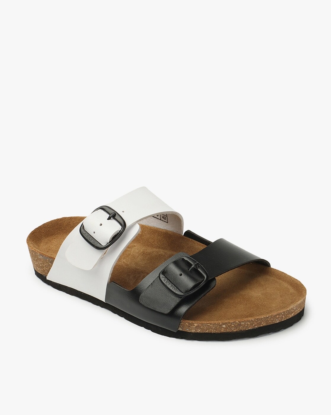 Double strap slide discount sandals