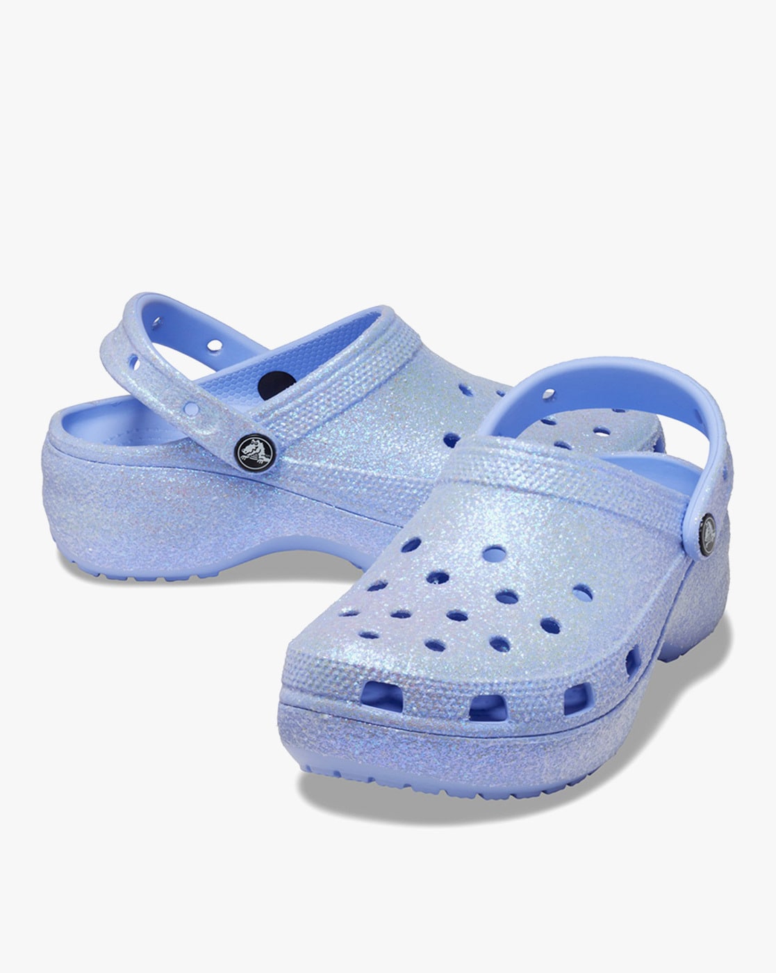 Chambray blue crocs online tie dye