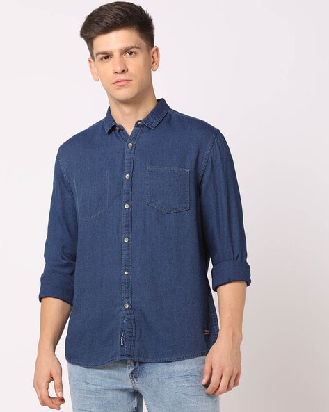 MaIndiba Denim Shirt Dark Denim – nelle-dk