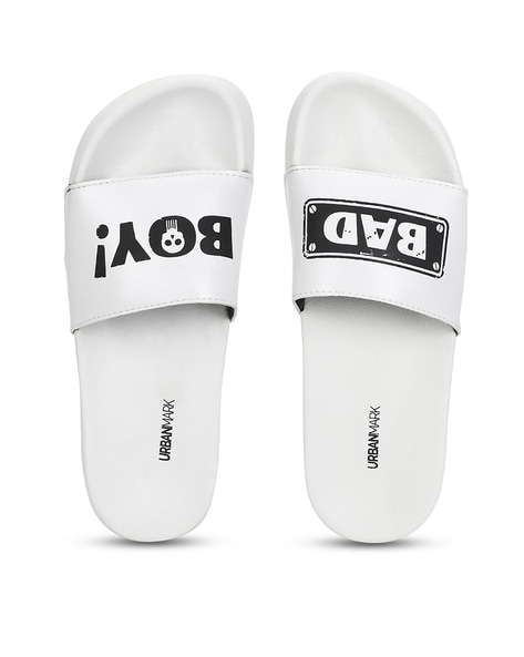 Bad boy sales slippers white