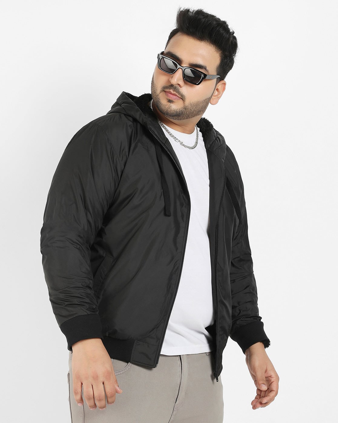 Buy Black Jackets & Coats for Men by Instafab Plus Online | Ajio.com