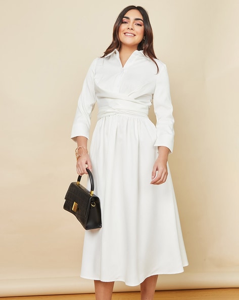 Buy Chlöe x Halle Seamless Long-Sleeve Rib Midi Dress - Order Dresses online  1123123600 - PINK US