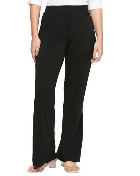 Buy Black Trousers & Pants for Women by SMARTY PANTS Online