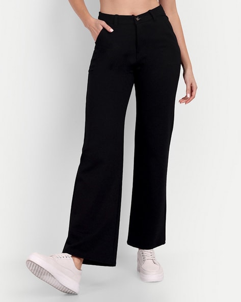 Buy Black Trousers & Pants for Women by Broadstar Online