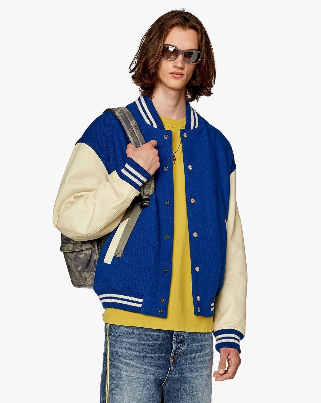 Buy DIESEL L-FRANZ Blue Regular Stylised Jacket | Blue Color Men