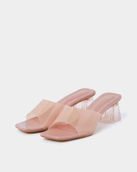 Acrylic heel sandals new arrivals