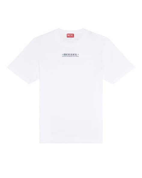 Buy DIESEL T-Just-L4 Regular Logo T-Shirt | White Color Men