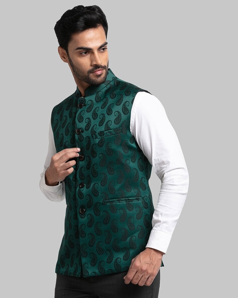 Green waistcoat sales mens