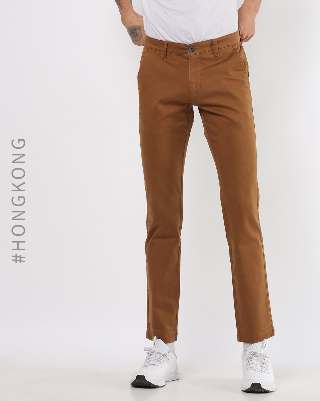 Buy Grey Trousers & Pants for Men by iVOC Online | Ajio.com