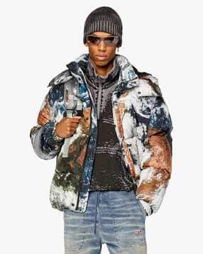 Buy Coach Sherpa & Nylon Puffer Jacket | Black Color Men | AJIO LUXE