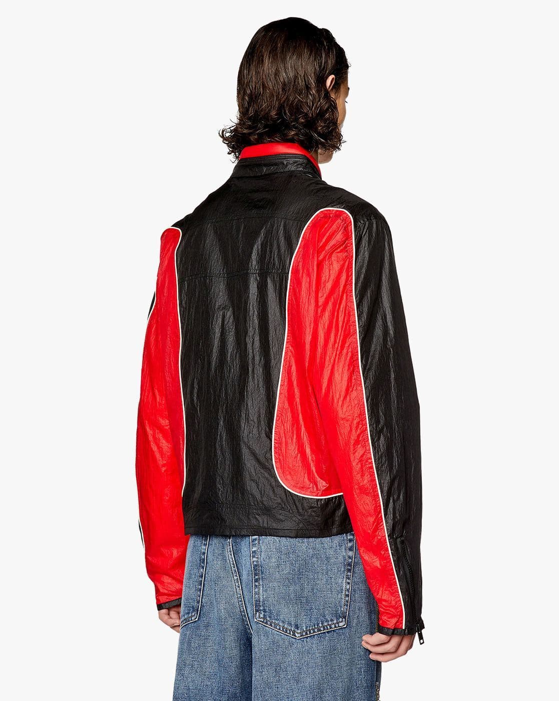 Buy DIESEL J-Blinkid-A Multi Regular Stylised Jacket | Black Color