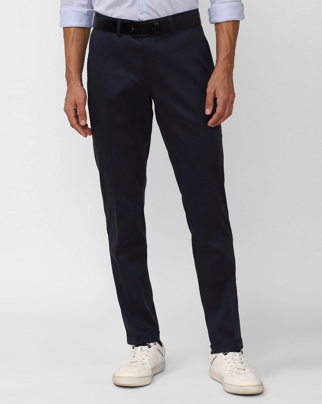 Buy Navy Blue Trousers  Pants for Men by SIMON CARTER Online