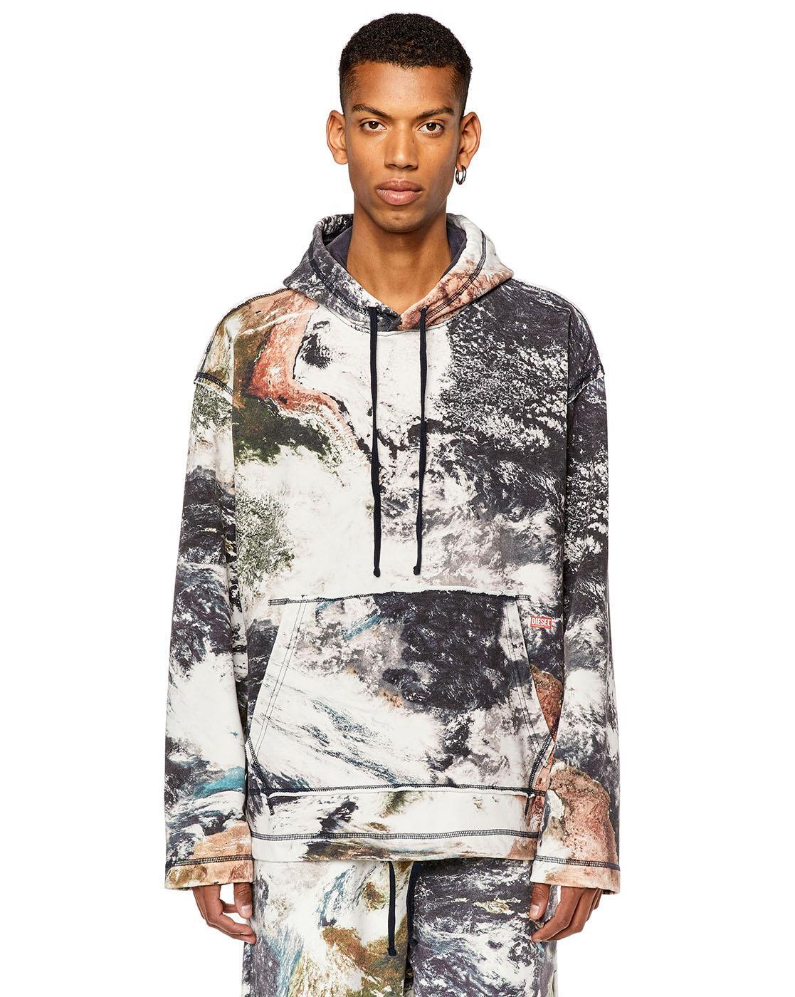 Diesel tie dye hoodie hotsell