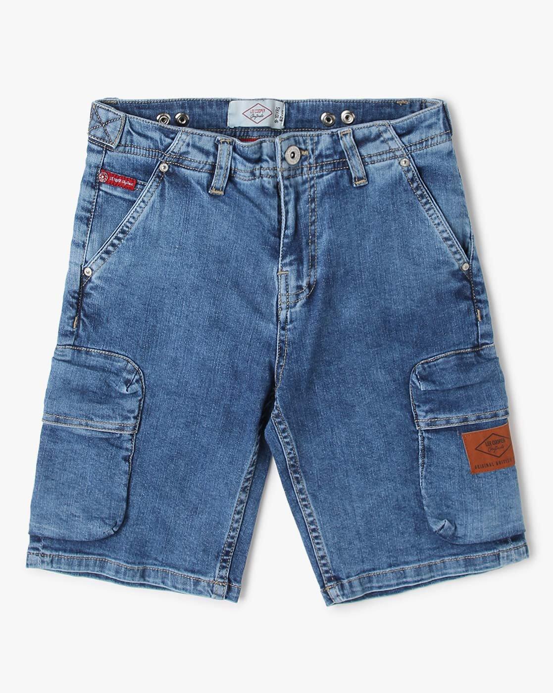 Buy Baby Boys' Lee Cooper Denim Shorts with Button and Zip Closure Online |  Centrepoint Kuwait