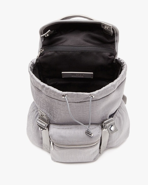 chanel grey backpack