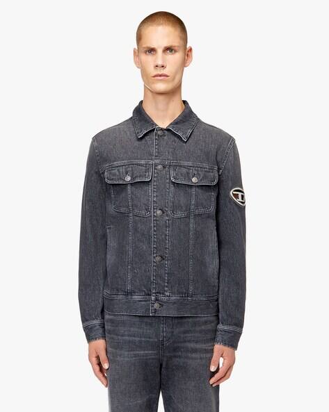 Buy DIESEL D-BARCY-FSC Black Regular Log... Online | Ajio.com