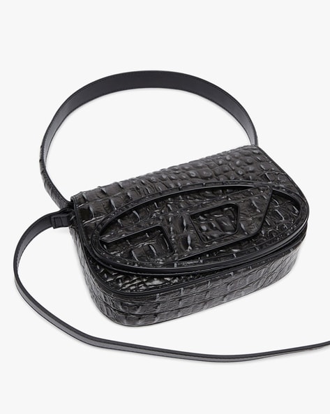 Croc print shoulder bag best sale