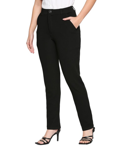 Smarty Pants Flared Women Black Trousers - Buy Smarty Pants Flared Women  Black Trousers Online at Best Prices in India