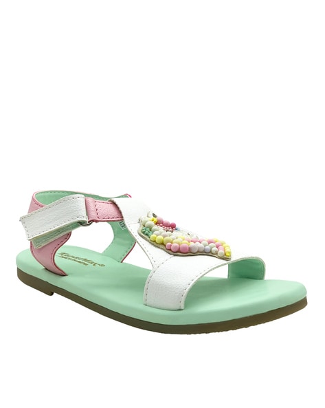 Gc Shoes Gretchen Navy 7 Double Velcro Band Comfort Slide Flat Sandals :  Target