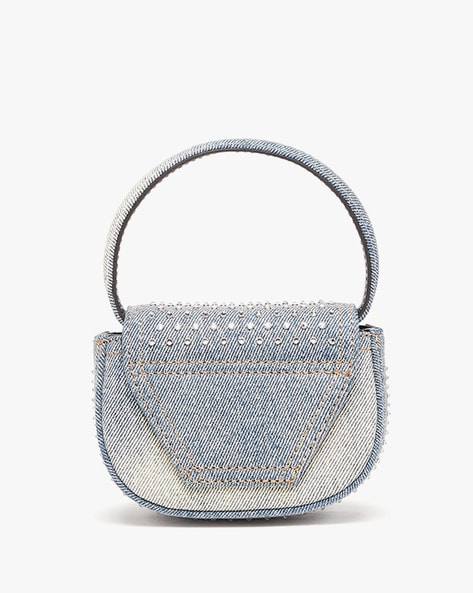 1DR XS - Iconic Mini Bag In Denim And Crystals
