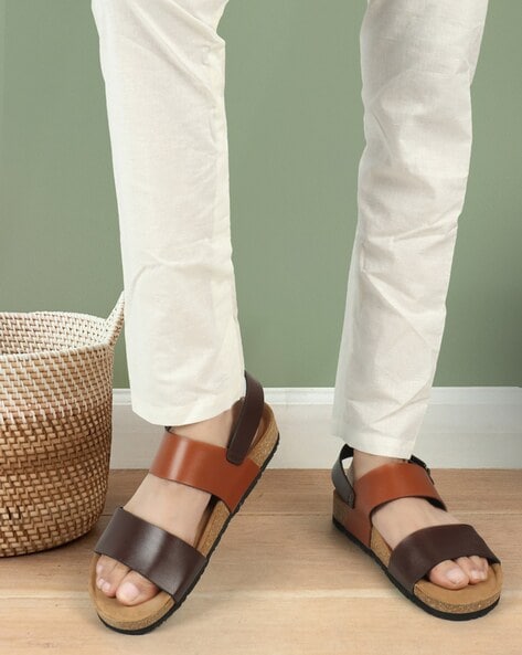 Buy Tan Brown Sandals for Men by Carlton London Online Ajio