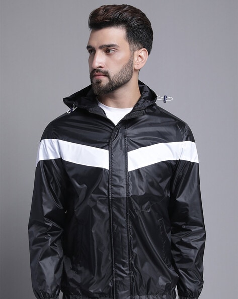 Colour block clearance waterproof jacket