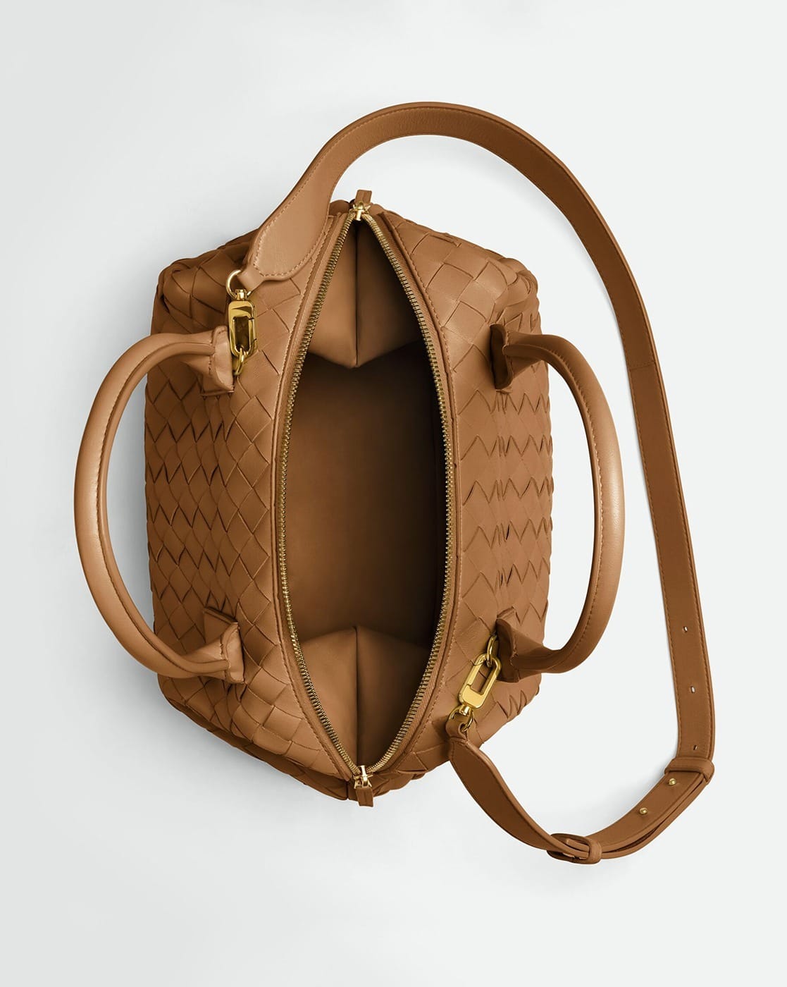 Buy BOTTEGA VENETA Medium Bauletto Bowling Bag | Tan Color
