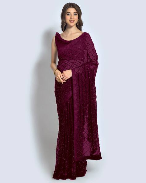 Saree mall Embellished Georgette Saree
