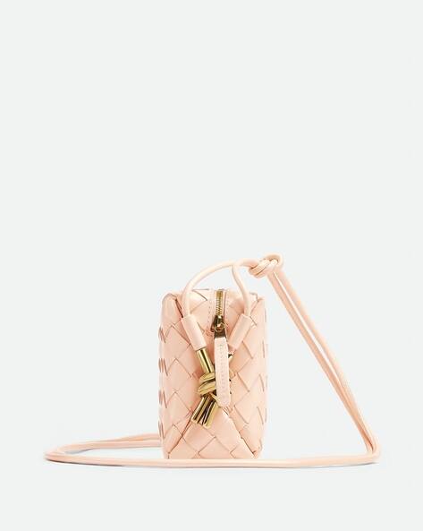 Buy BOTTEGA VENETA Loop Mini Camera Bag | Pink Color Women | AJIO LUXE