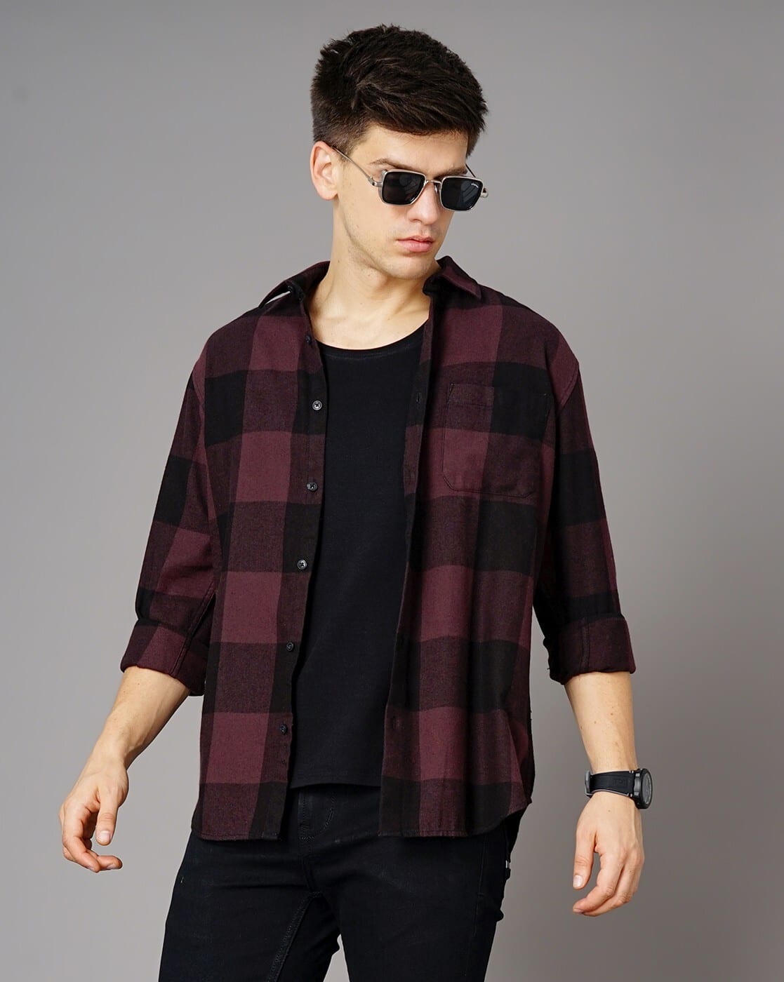トップス simplycomplicated SC PLAID SHIRT 中古・古着通販】SIMPLY COMPLICATED (シンプリーコンプリケイティド