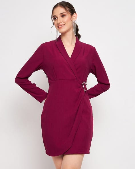 V-Neck Wrap Dress