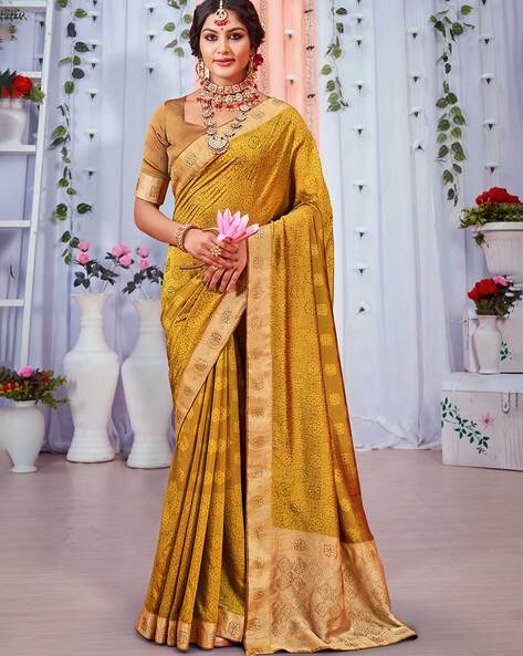 Buy Yellow Sarees Online | Yellow Saree Collection