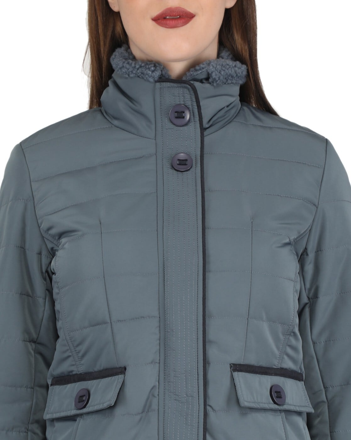 Buy Monte Carlo Women Blue Solid Hooded Padded Jacket - Jackets for Women  10535536 | Myntra